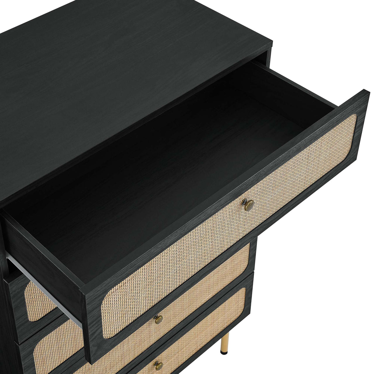 Calden 5-Drawer Chest, Black