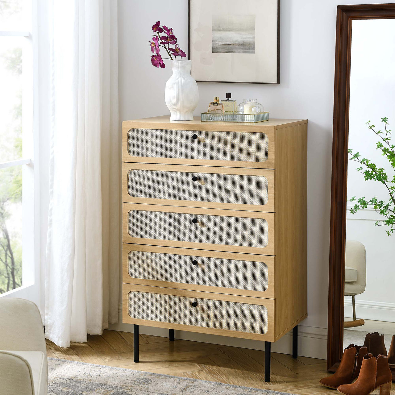 Chaucer 5-Drawer Chest, Oak