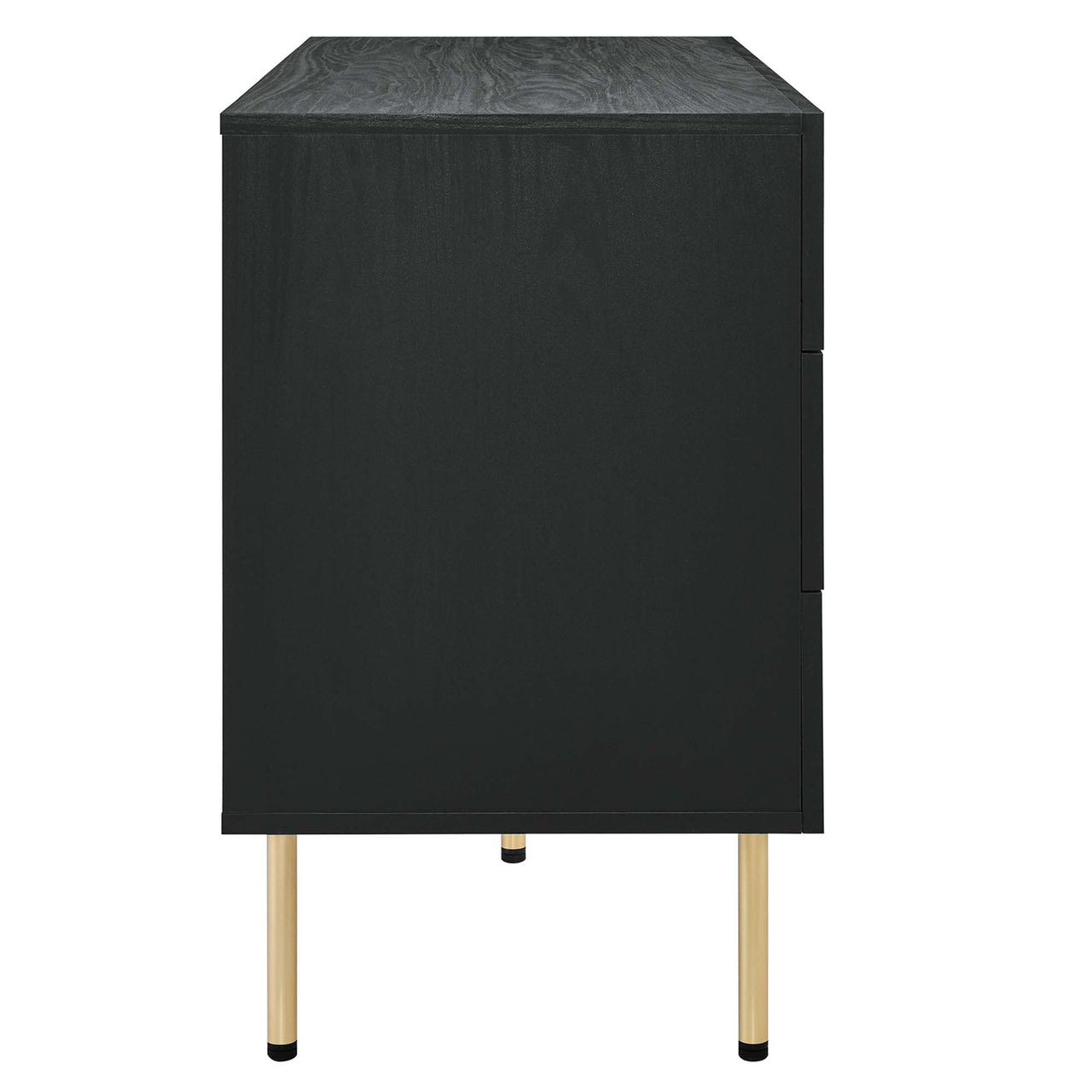 Calden 6-Drawer Compact Dresser, Black