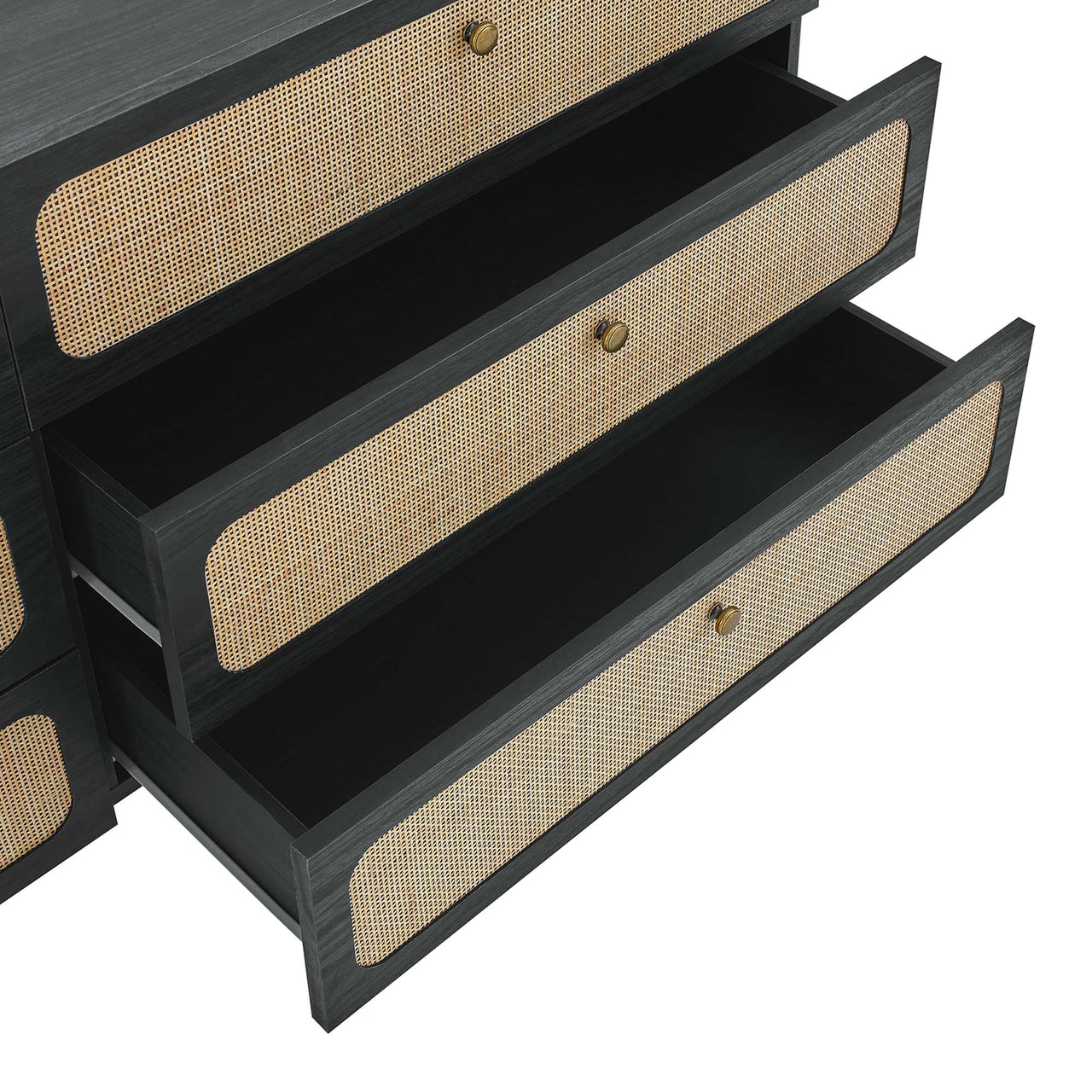 Calden 6-Drawer Dresser, Black