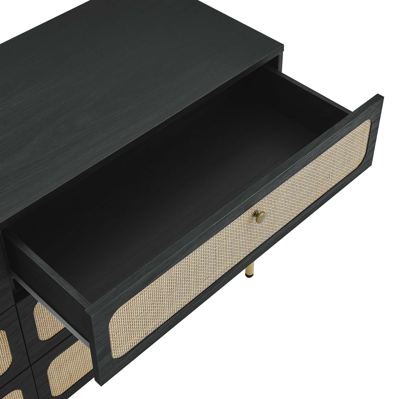 Calden 6-Drawer Dresser, Black
