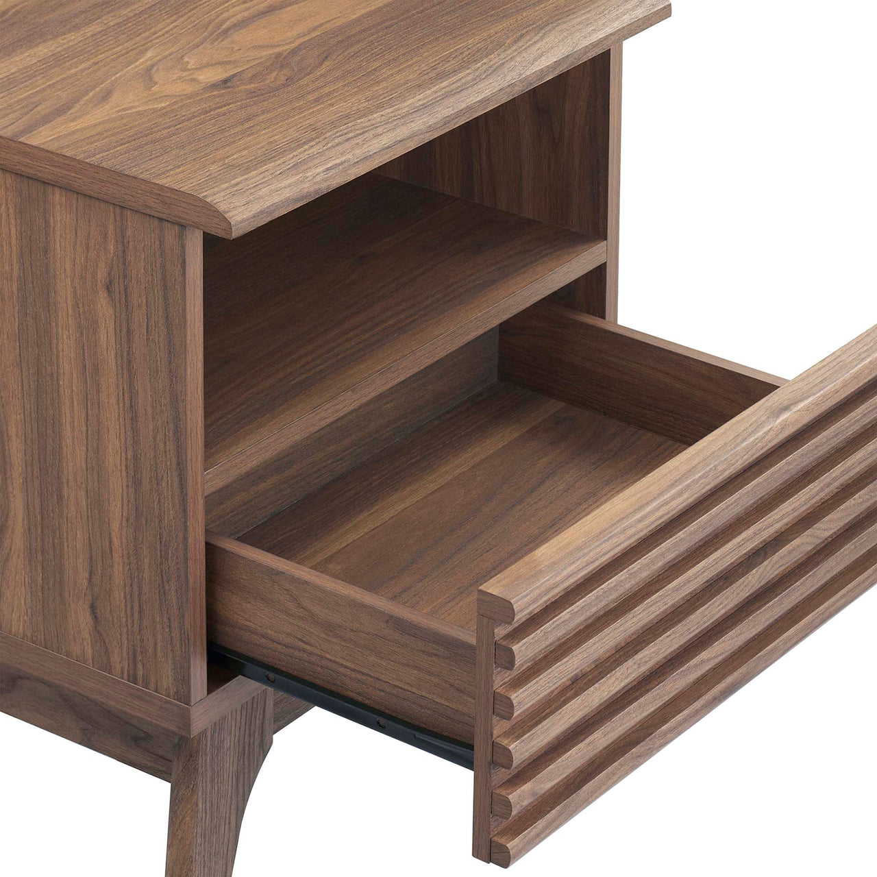 Ventra Display Nightstand, Small, Walnut