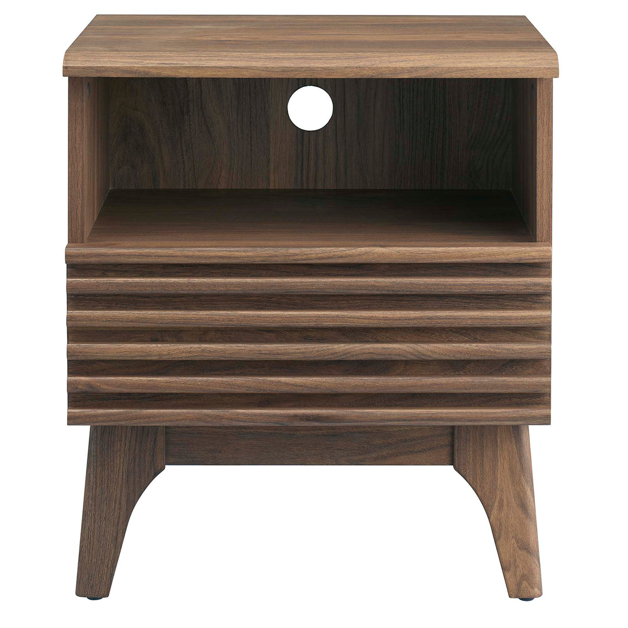 Ventra Display Nightstand, Small, Walnut