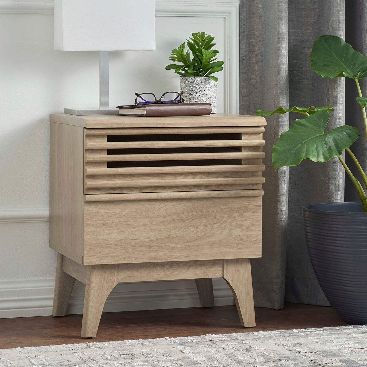 Ventra Nightstand, Small, Oak