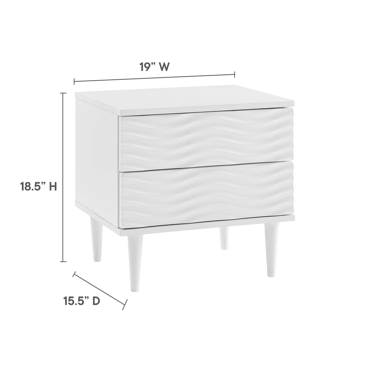 Calyric Nightstand, White