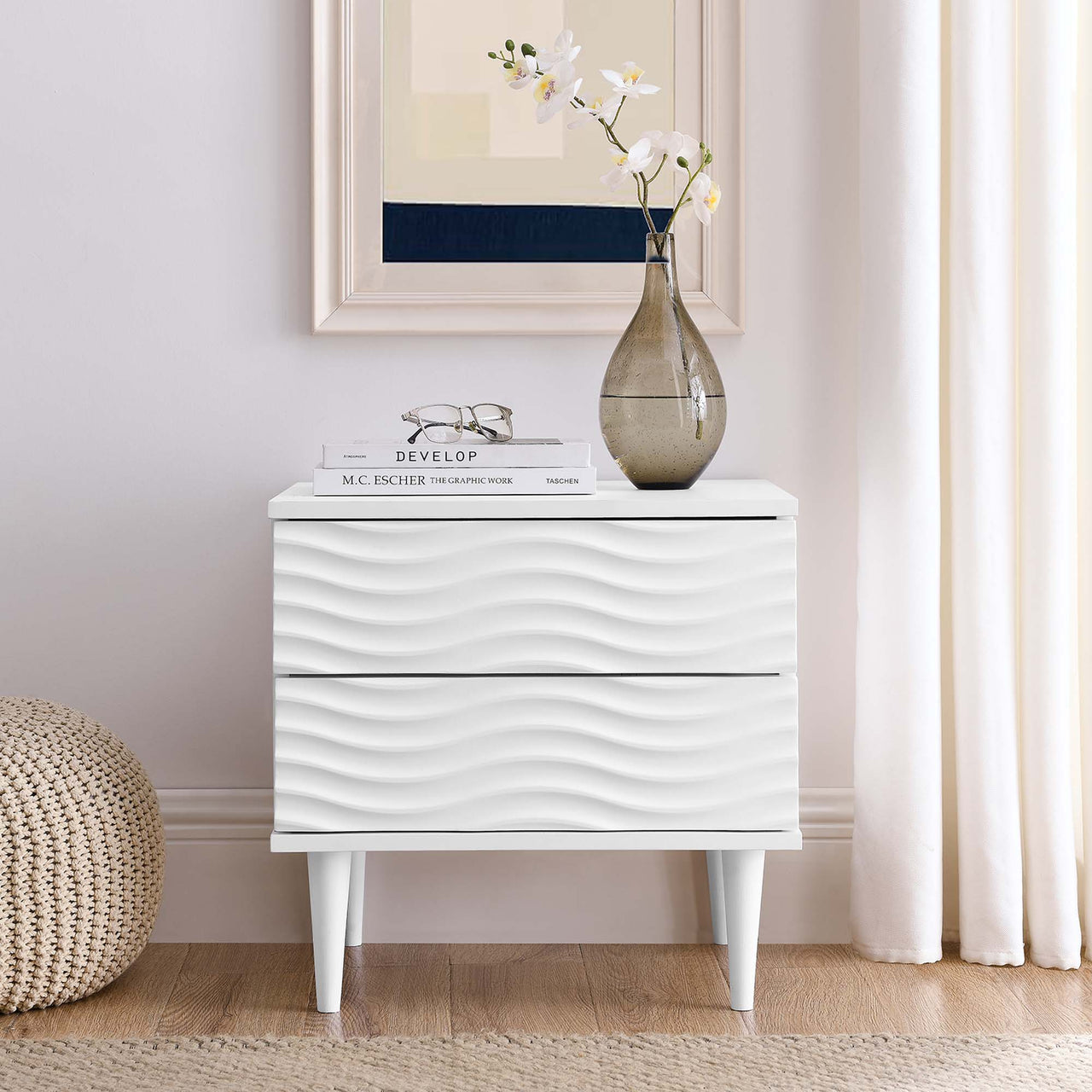Calyric Nightstand, White