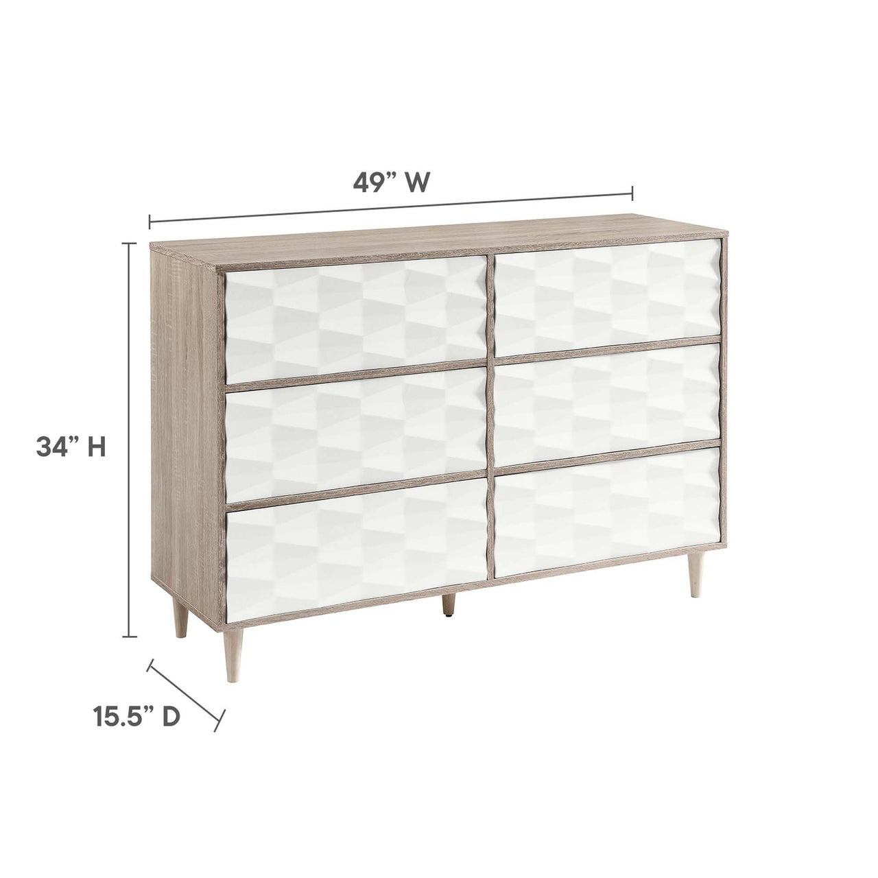 Cymber Dresser, Oak & White