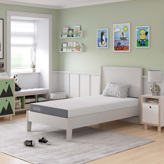 5" Memory Foam Twin Mattress, MILM5, White