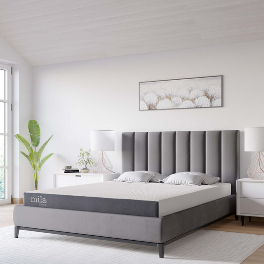 5" Memory Foam Queen Mattress, MILM5, White