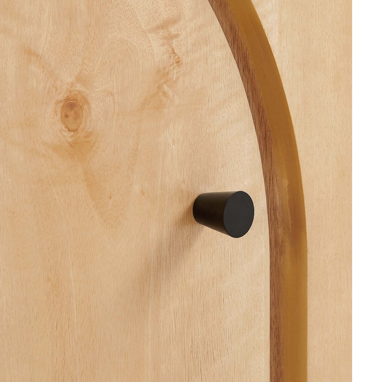 Revina Arched Door Nightstand, Oak