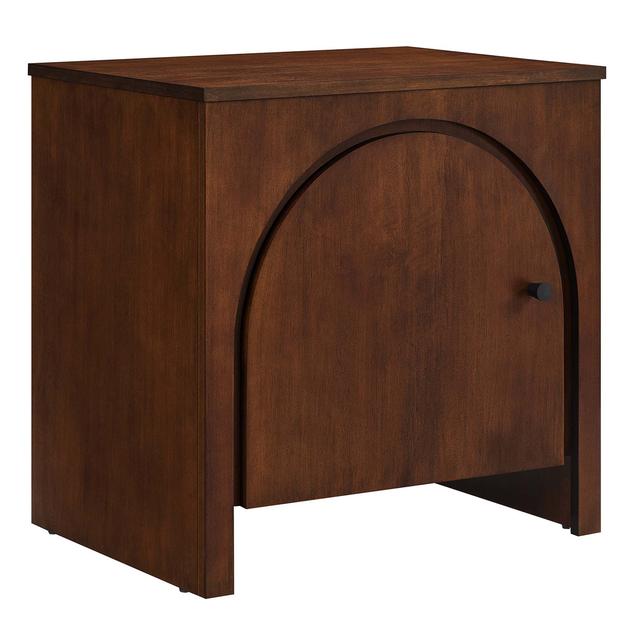 Revina Arched Door Nightstand, Walnut