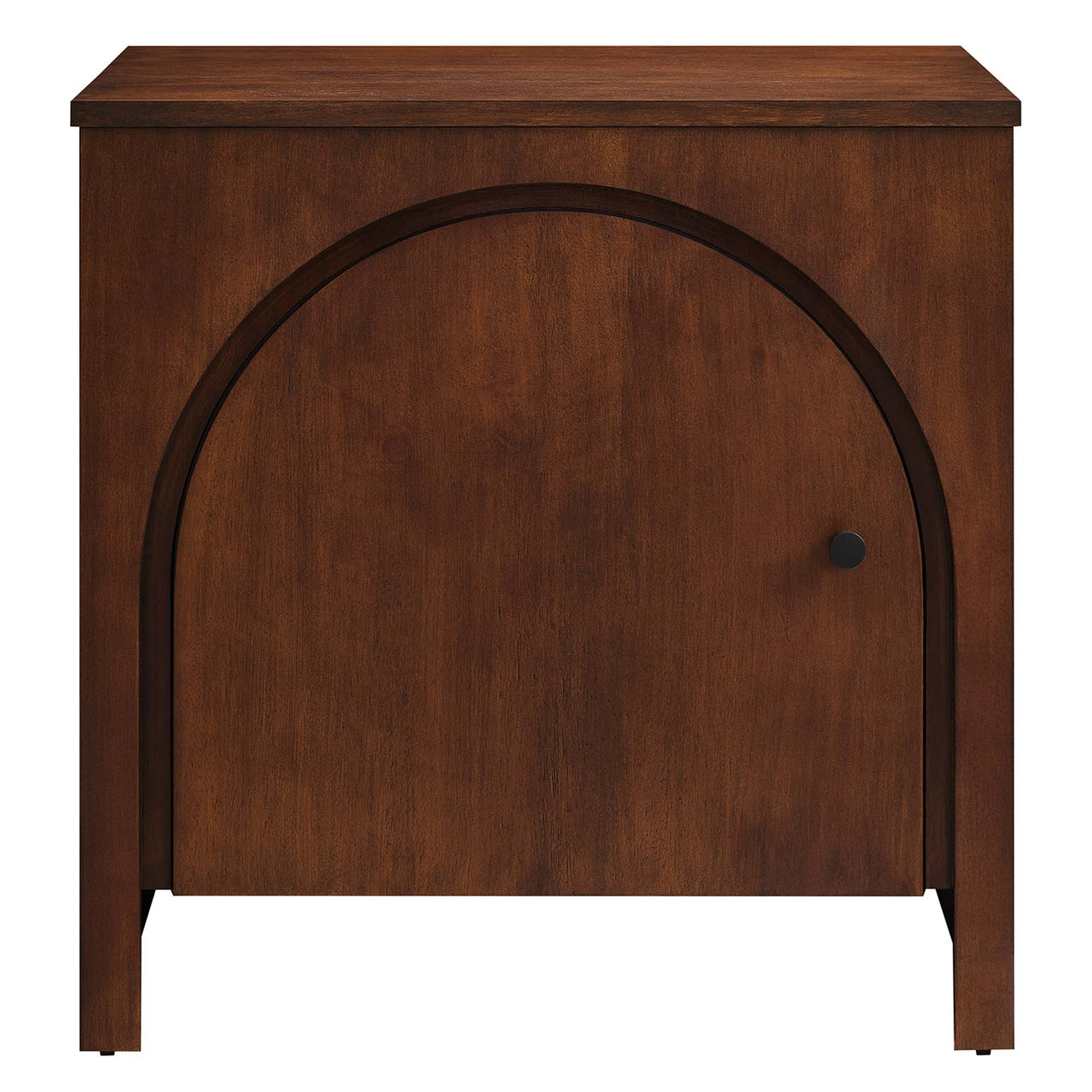 Revina Arched Door Nightstand, Walnut