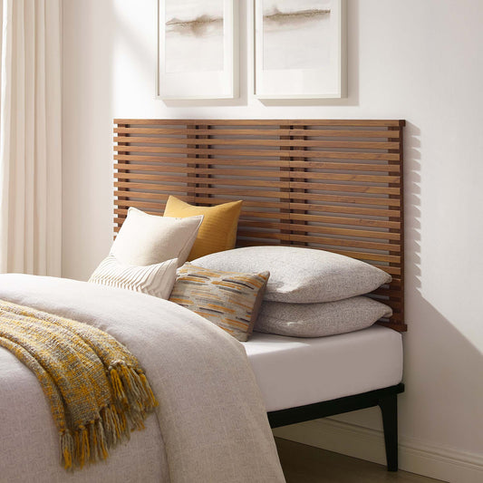 Ventra Wall Mount Queen Headboard, Walnut