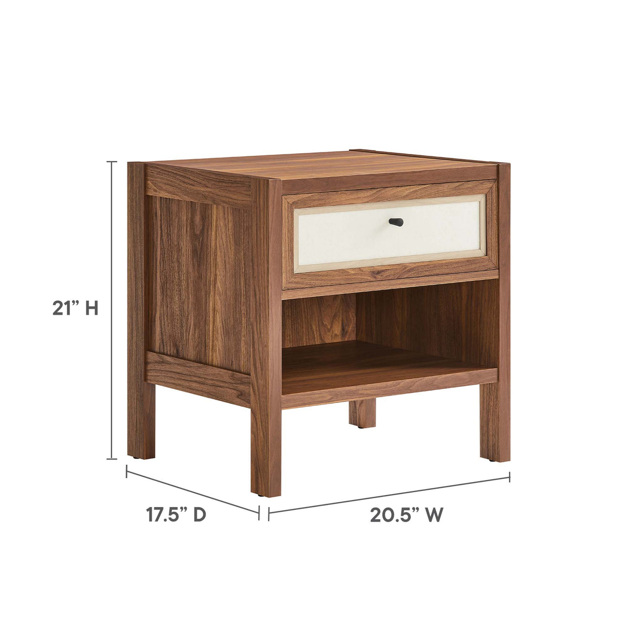 Embria Nightstand, Walnut