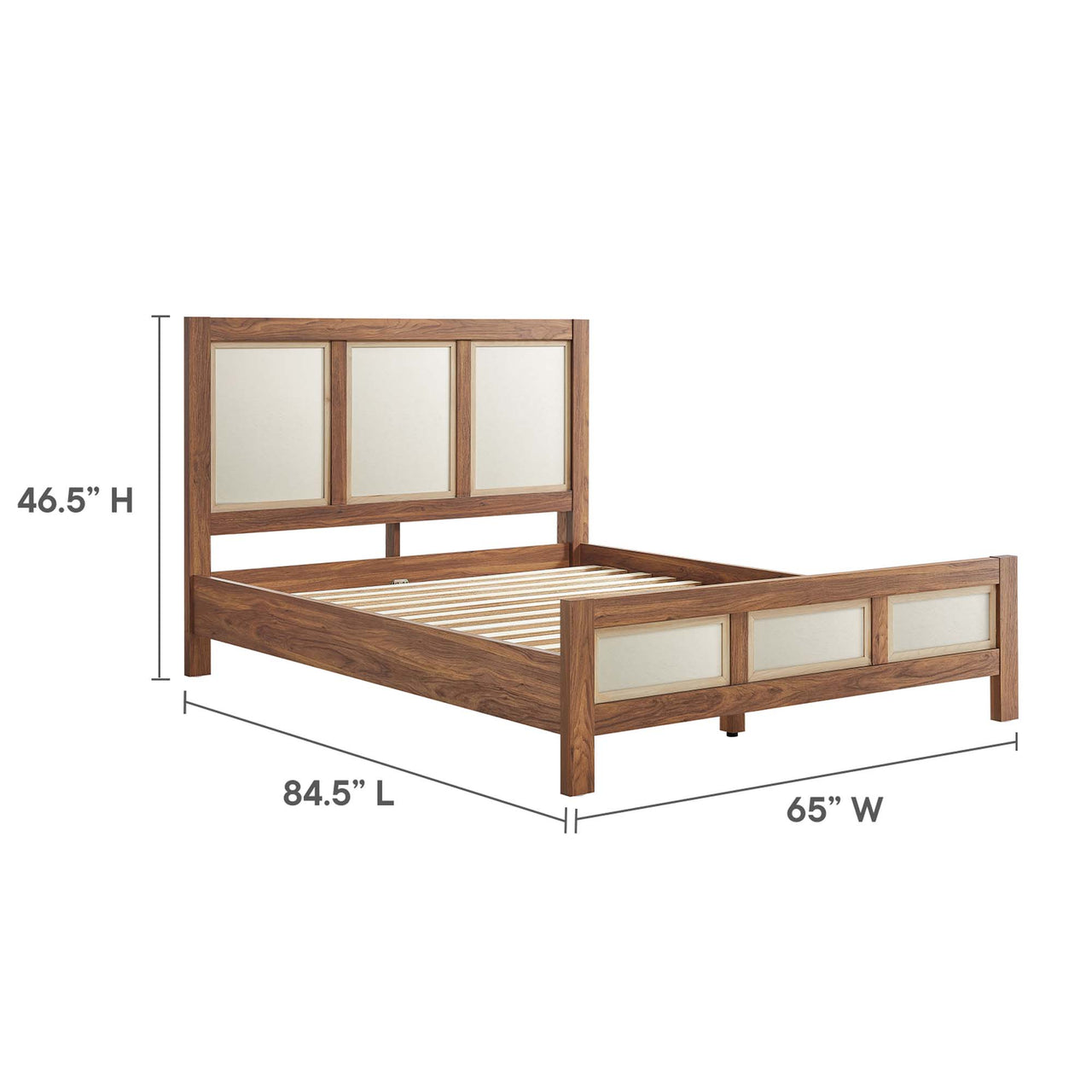 Embria Queen Platform Bed, Walnut