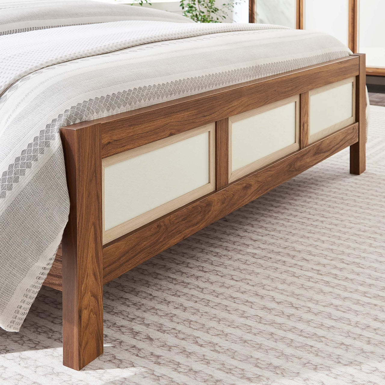 Embria Queen Platform Bed, Walnut
