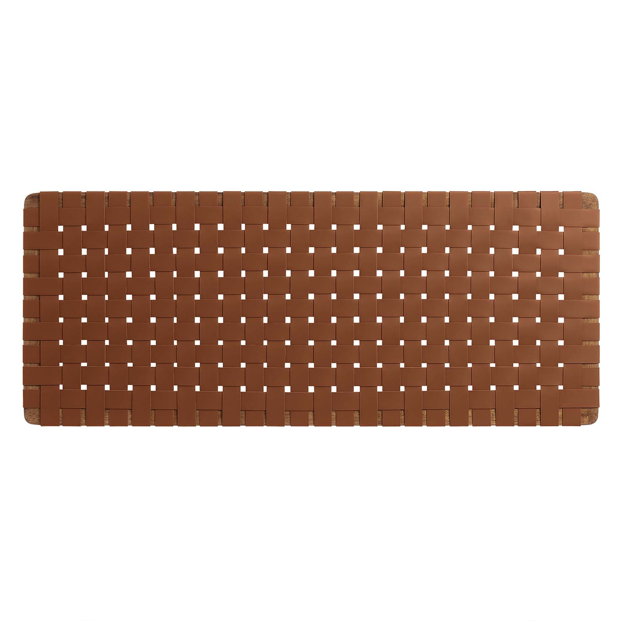 Bravura Strapped Full Headboard, Walnut & Brown