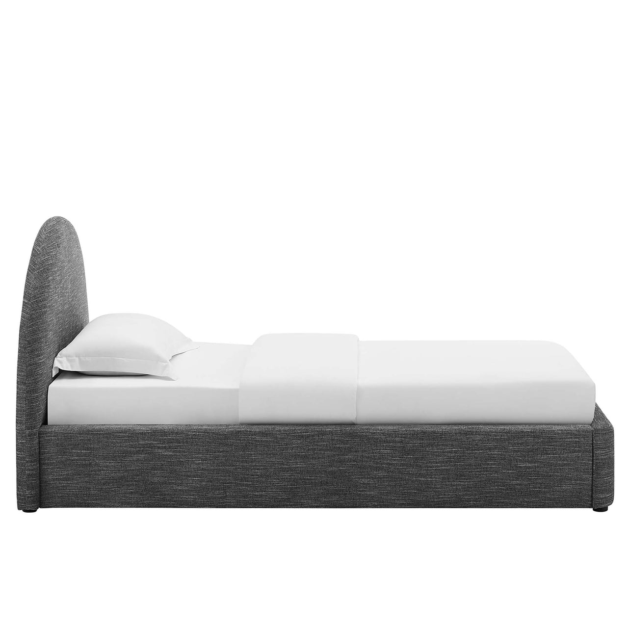 Moonrise Fabric Twin Platform Bed, Slate