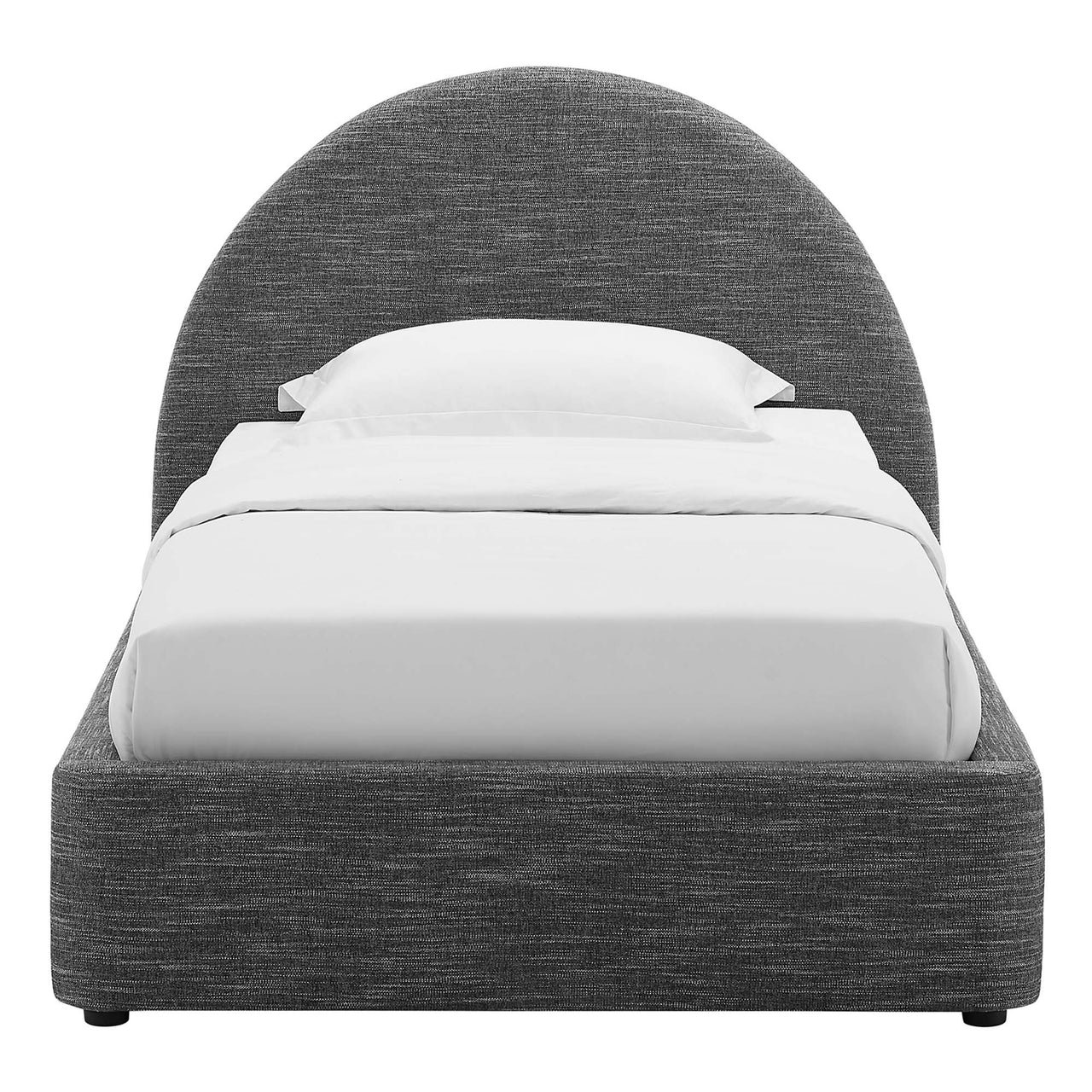 Moonrise Fabric Twin Platform Bed, Slate