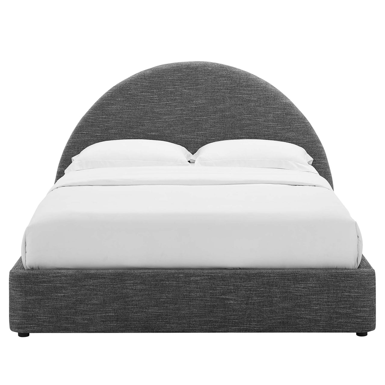 Moonrise Fabric Queen Platform Bed, Slate