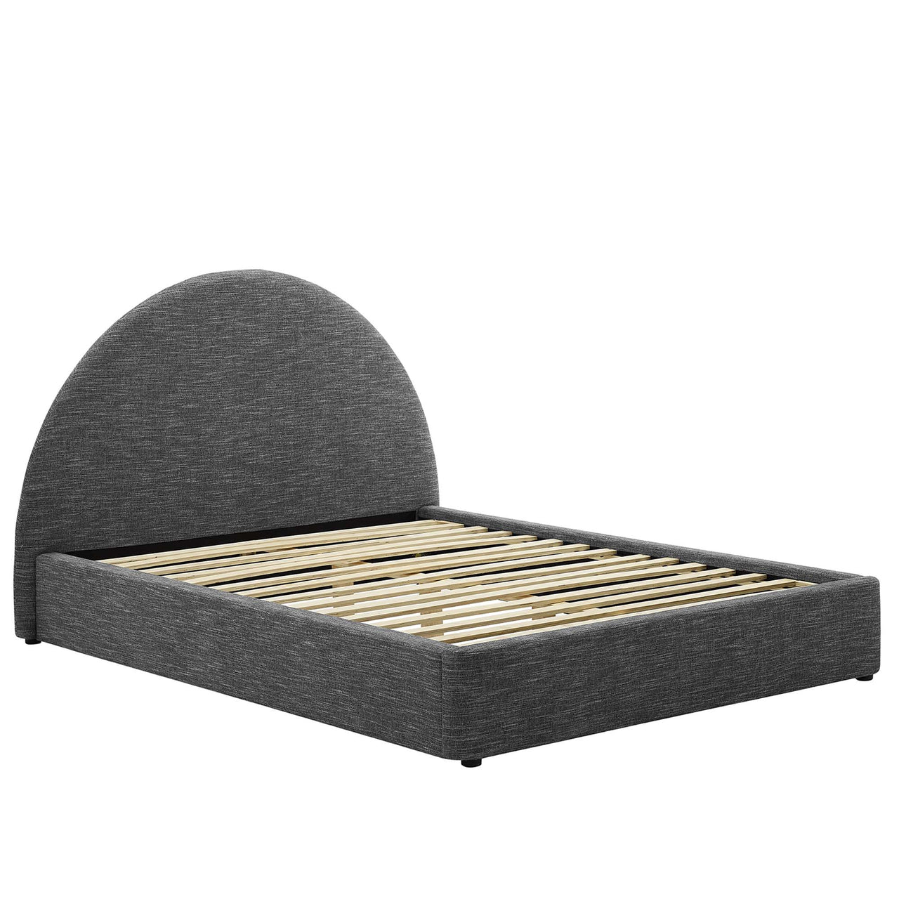 Moonrise Fabric King Platform Bed, Slate