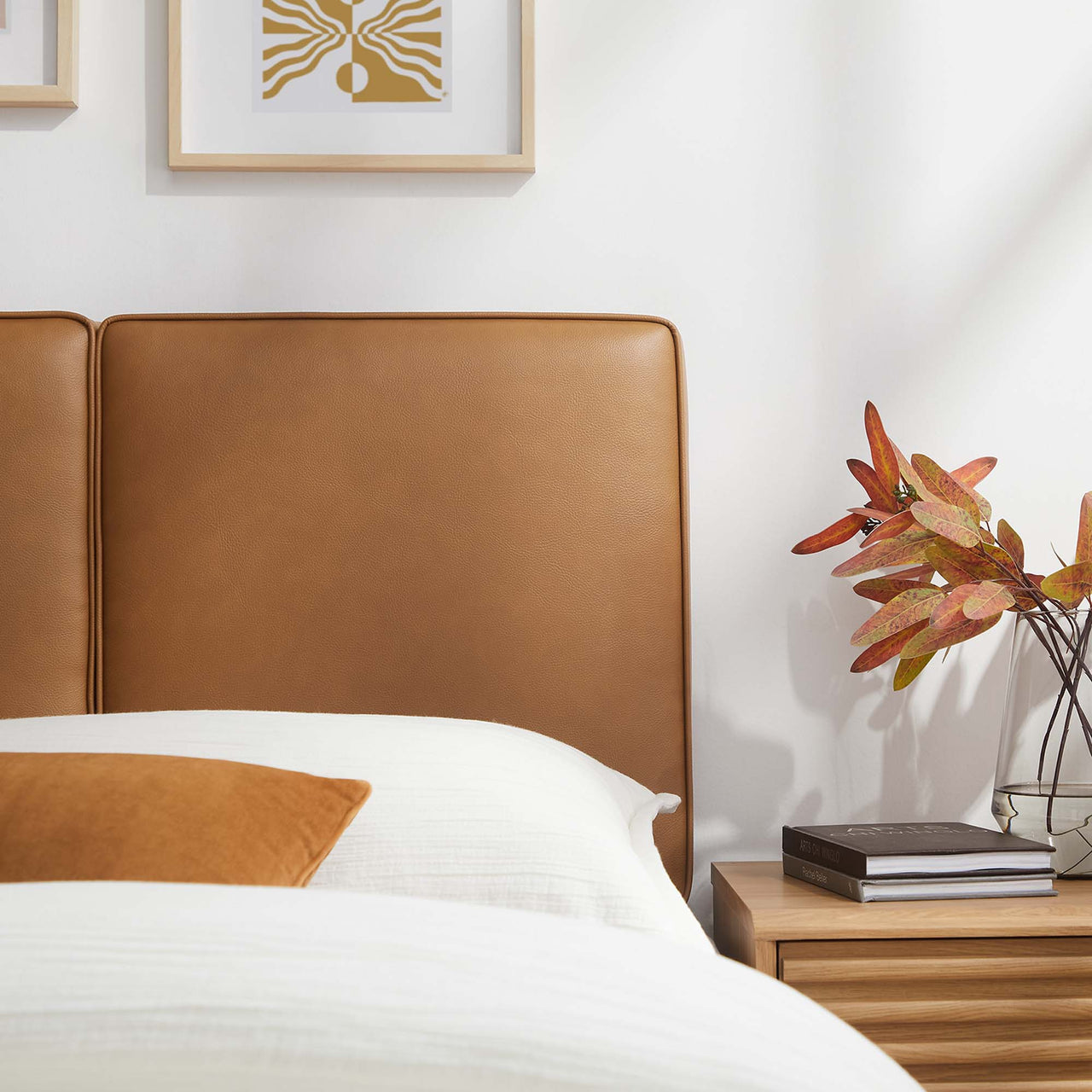 Division Textured Twin Headboard, Tan