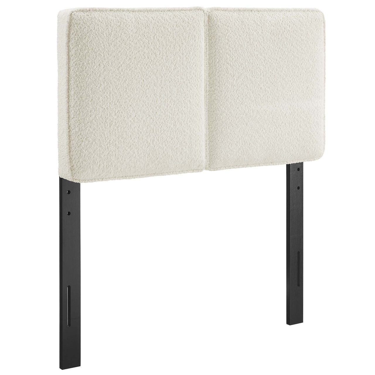 Division Textured Twin Headboard, Cream