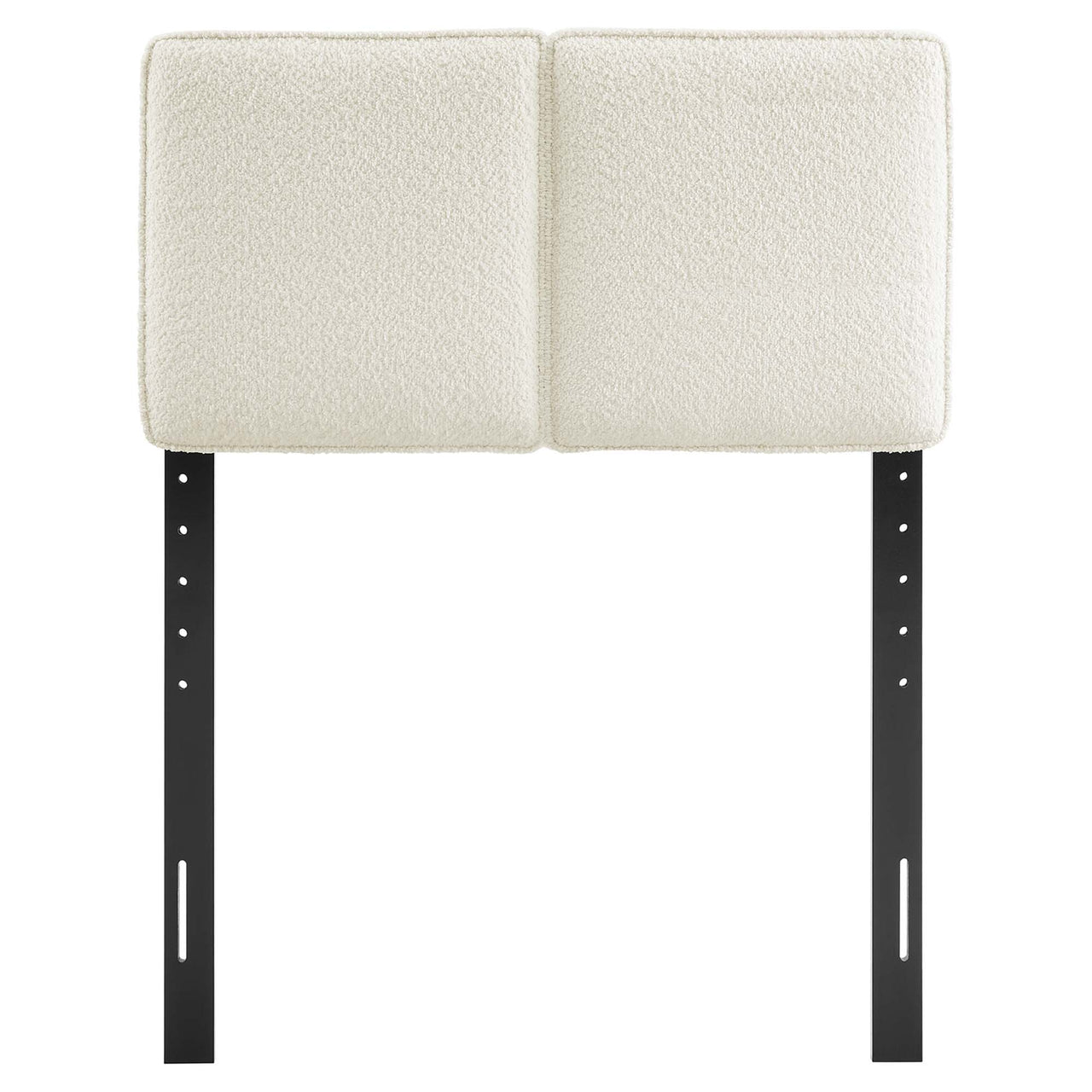 Division Textured Twin Headboard, Cream