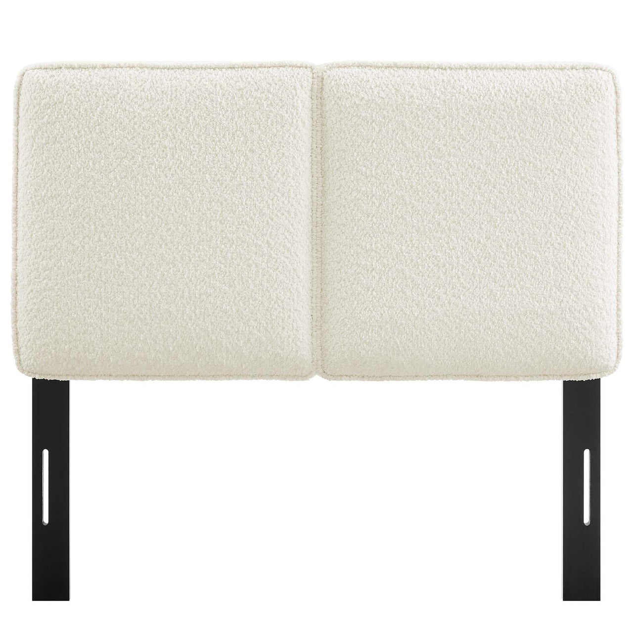 Division Textured Twin Headboard, Cream