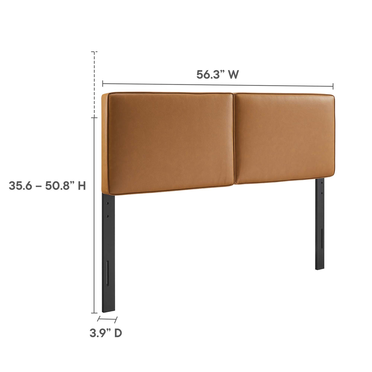 Division Textured Full Headboard, Tan