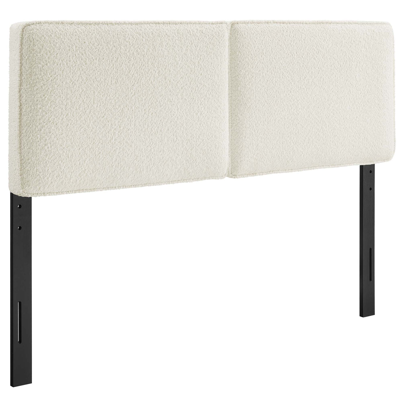 Division Textured Queen Headboard, Cream