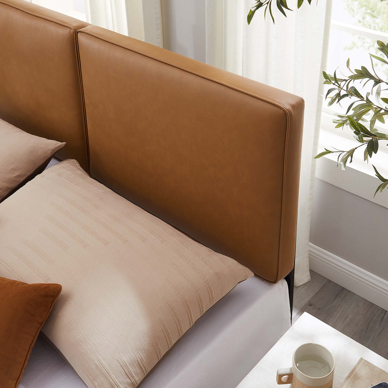 Division Textured King Headboard, Tan