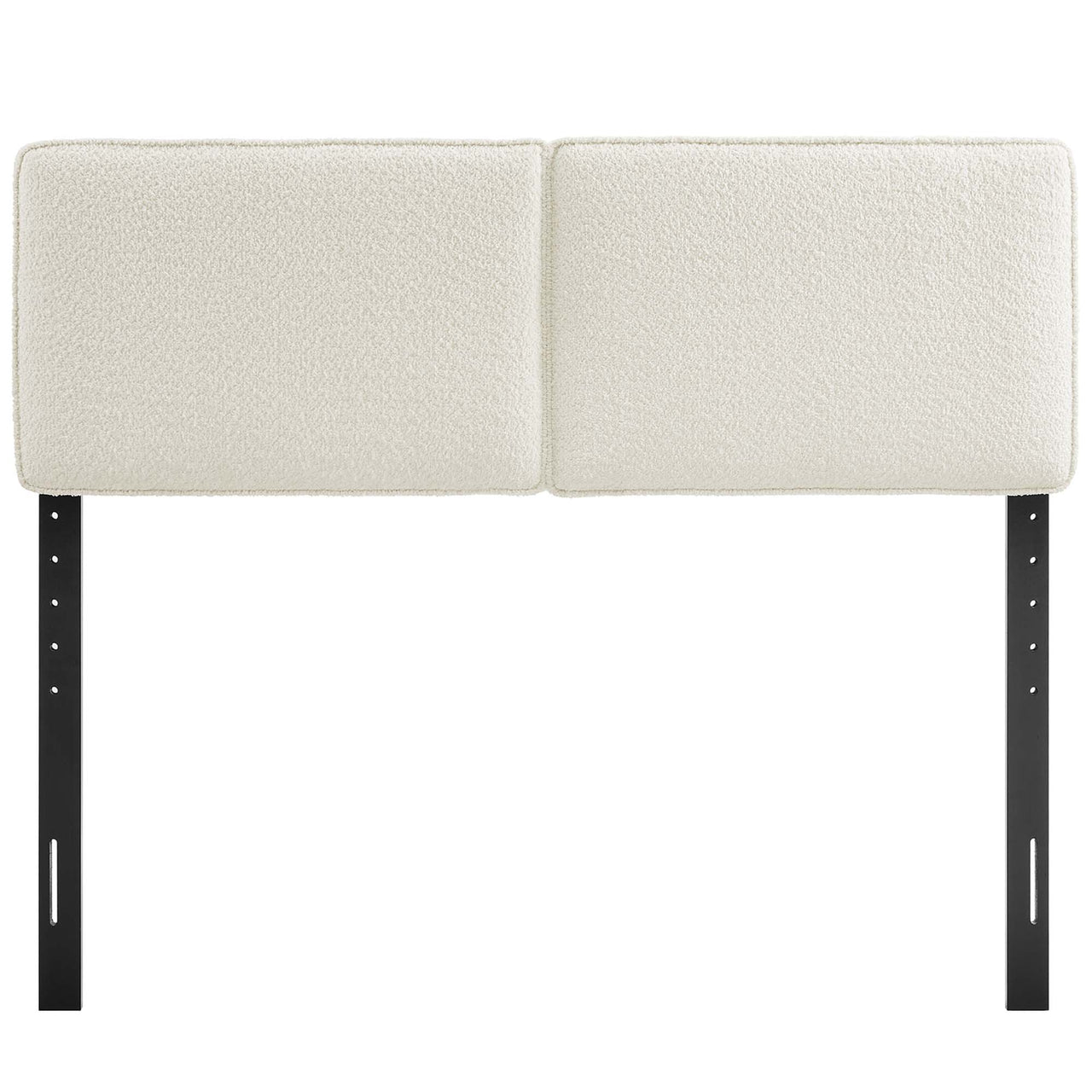 Division Textured King Headboard, Cream