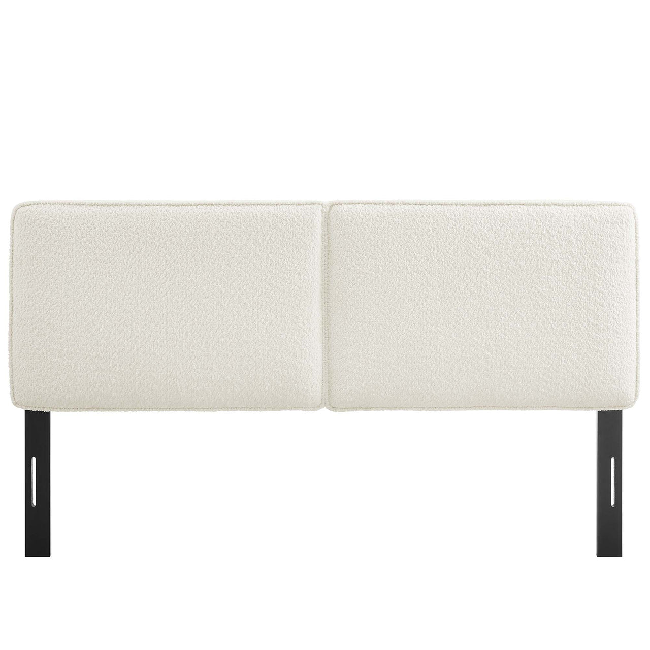 Division Textured King Headboard, Cream