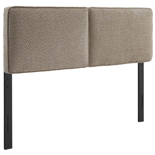 Division Textured King Headboard, Oatmeal
