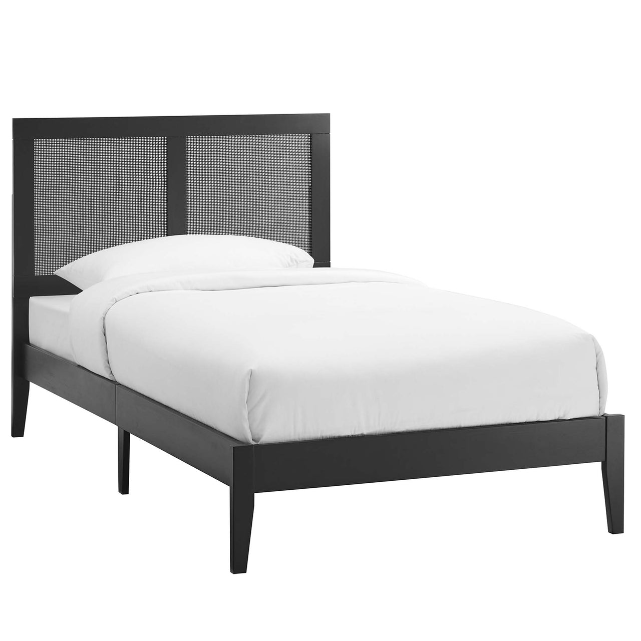 Netun Twin Platform Bed, Black