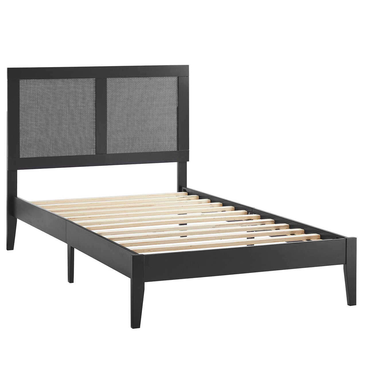Netun Twin Platform Bed, Black