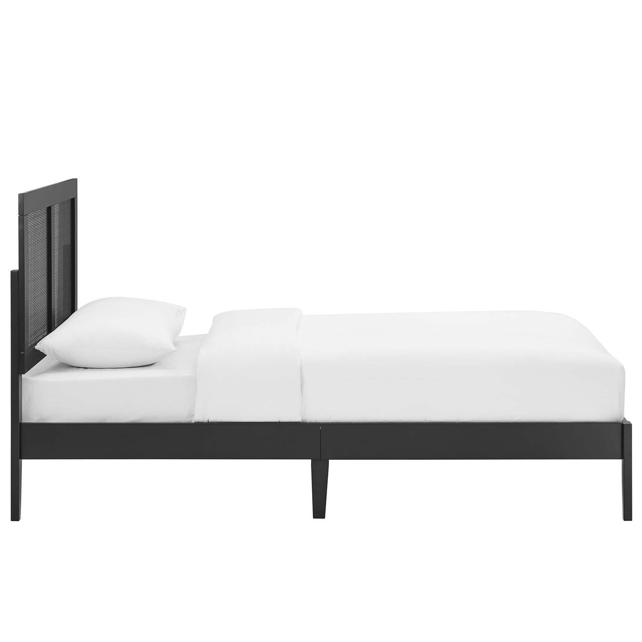 Netun Twin Platform Bed, Black