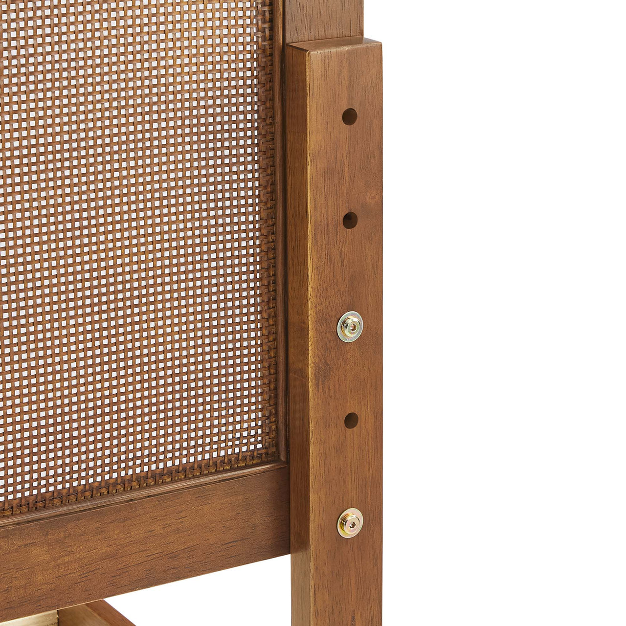 Netun Twin Platform Bed, Walnut