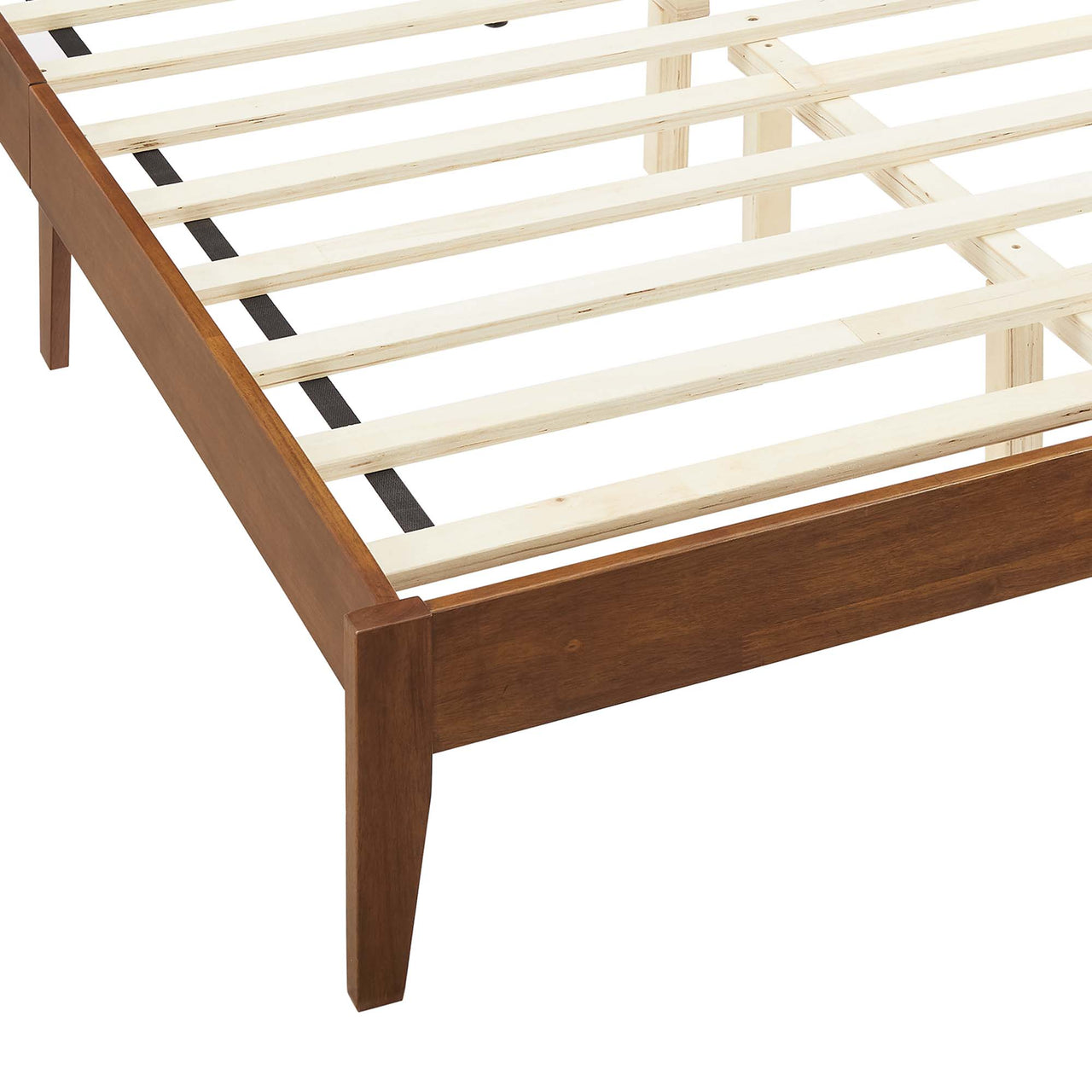 Netun Full Platform Bed, Walnut