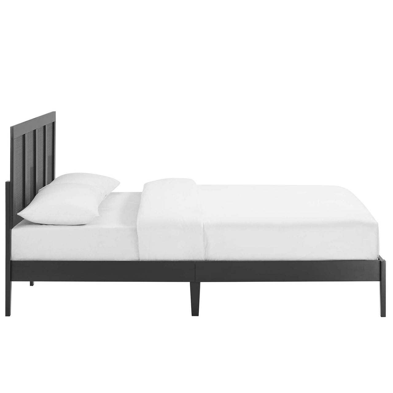 Netun Queen Platform Bed, Black