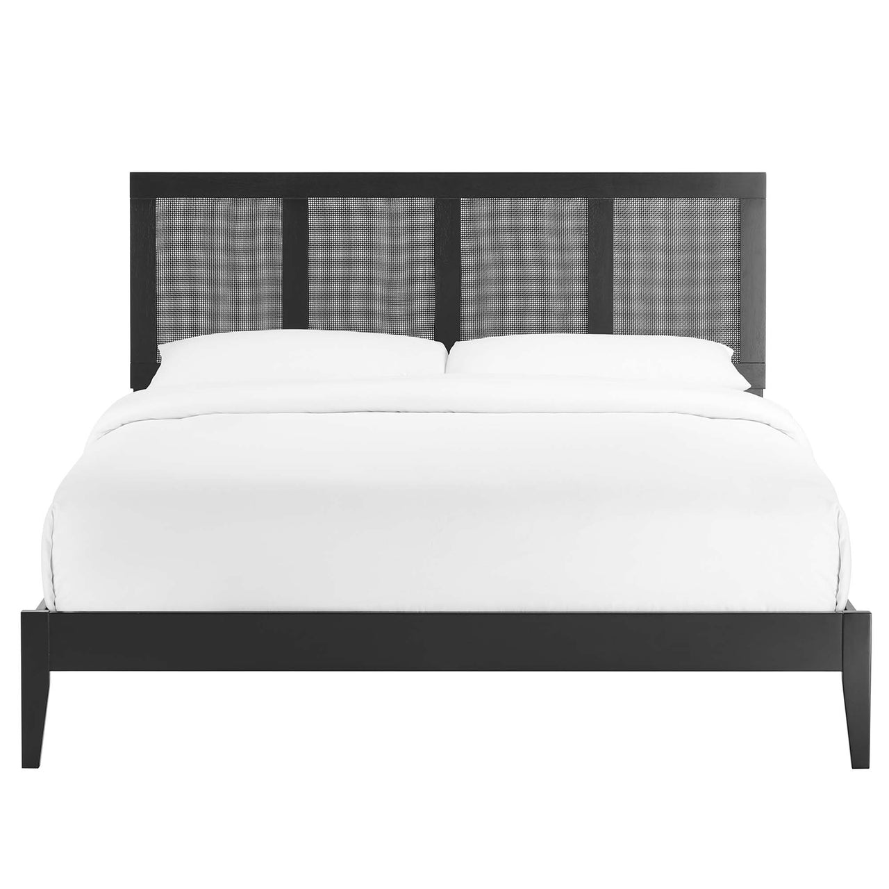 Netun Queen Platform Bed, Black