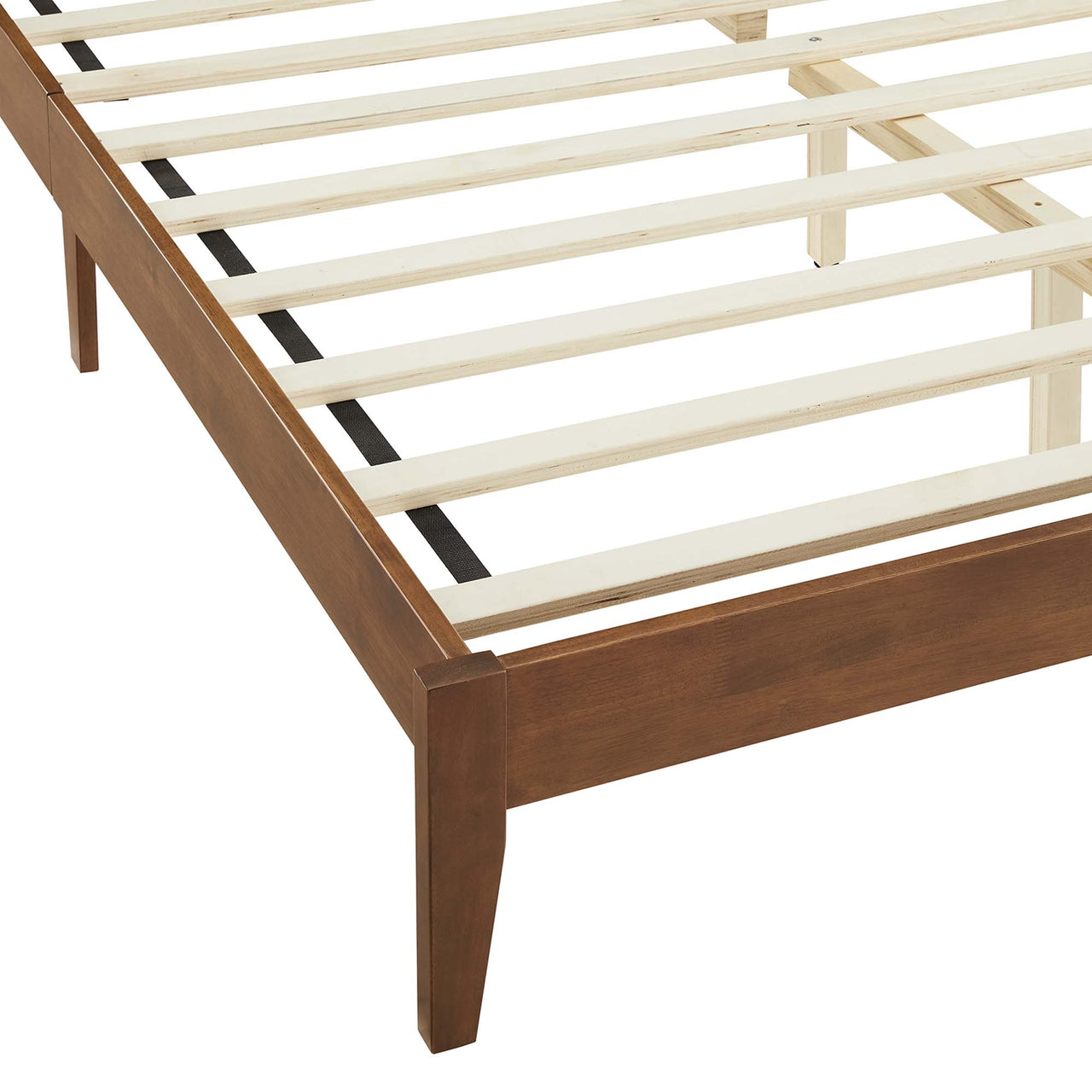 Netun King Platform Bed, Walnut