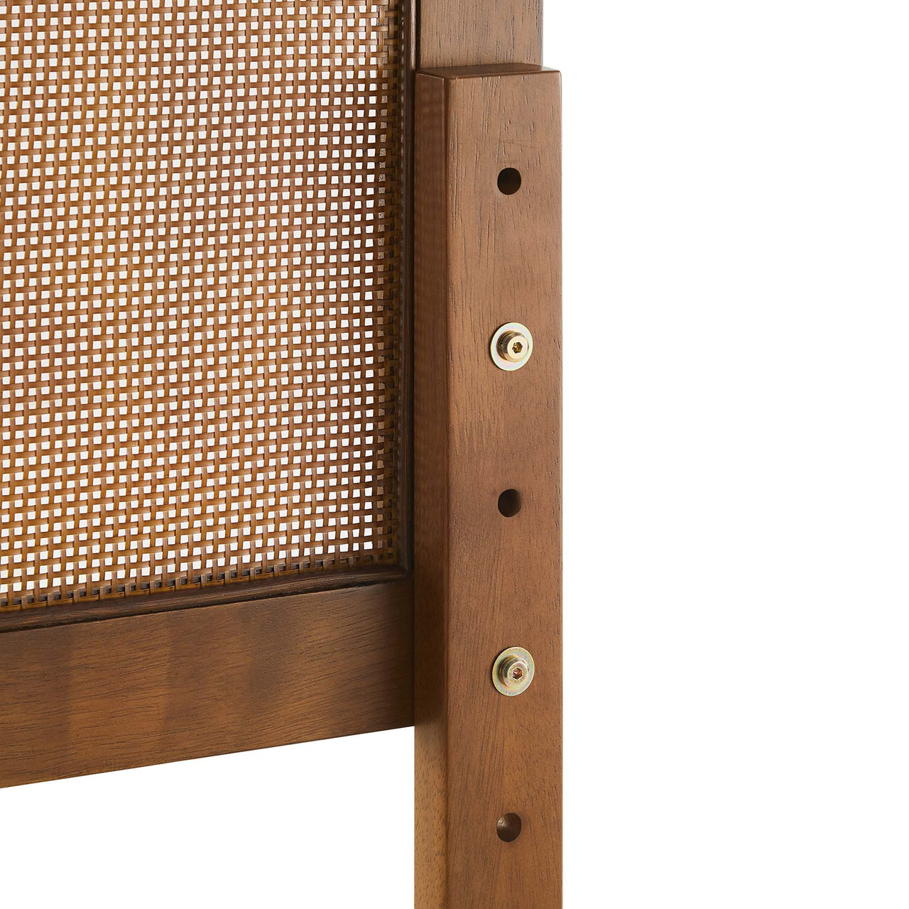 Netun King Platform Bed, Walnut