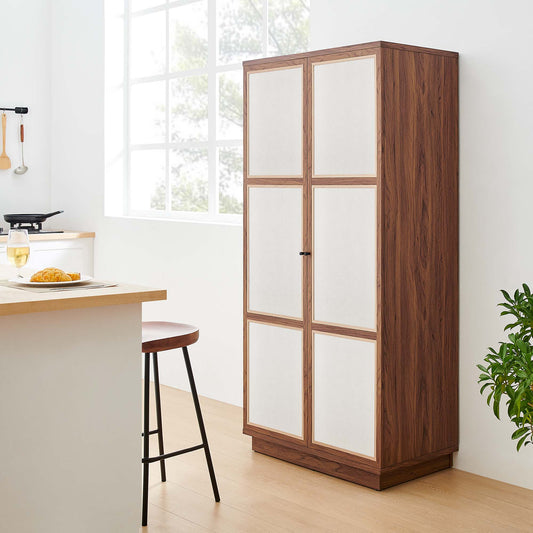 Embria Tall Storage Cabinet, Walnut