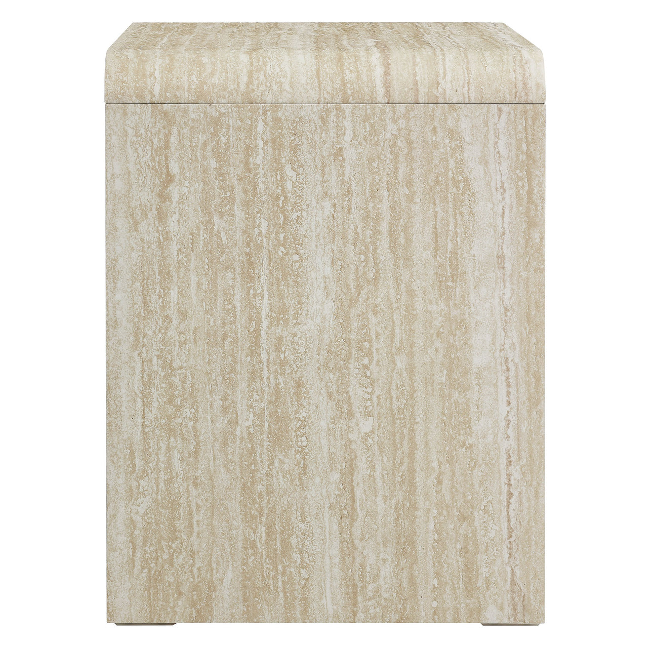Aliyah Display Nightstand, Travertine