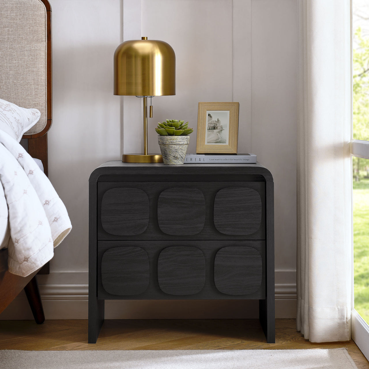 Aliyah Nightstand, Black