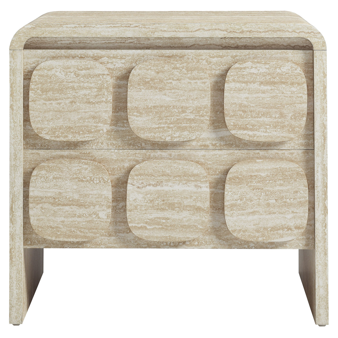 Aliyah Nightstand, Travertine