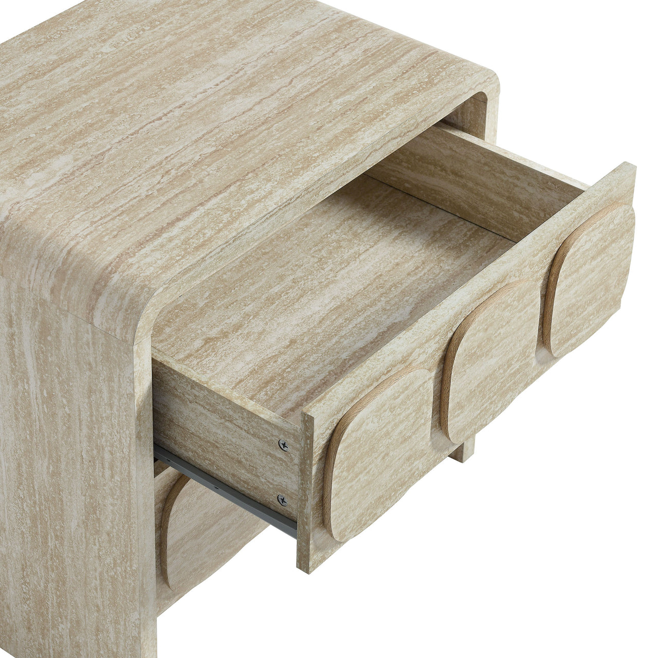 Aliyah Nightstand, Travertine