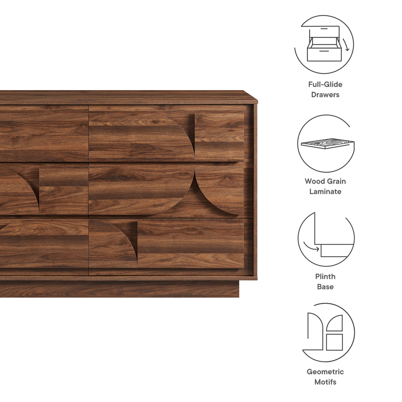 Kavix Dresser, Walnut